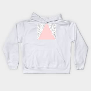 Gentle Scandinavian geometric blush Kids Hoodie